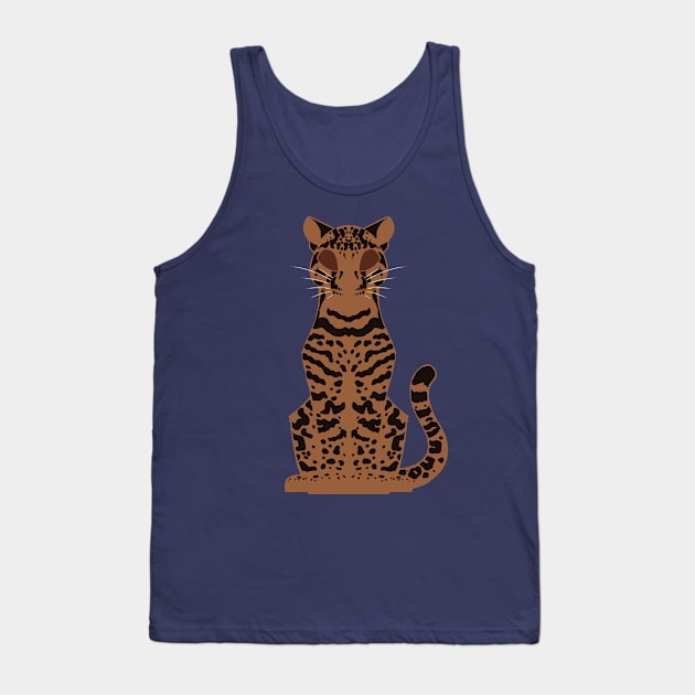 Minimalist Ocelot Tank Top by ZTheCrazed